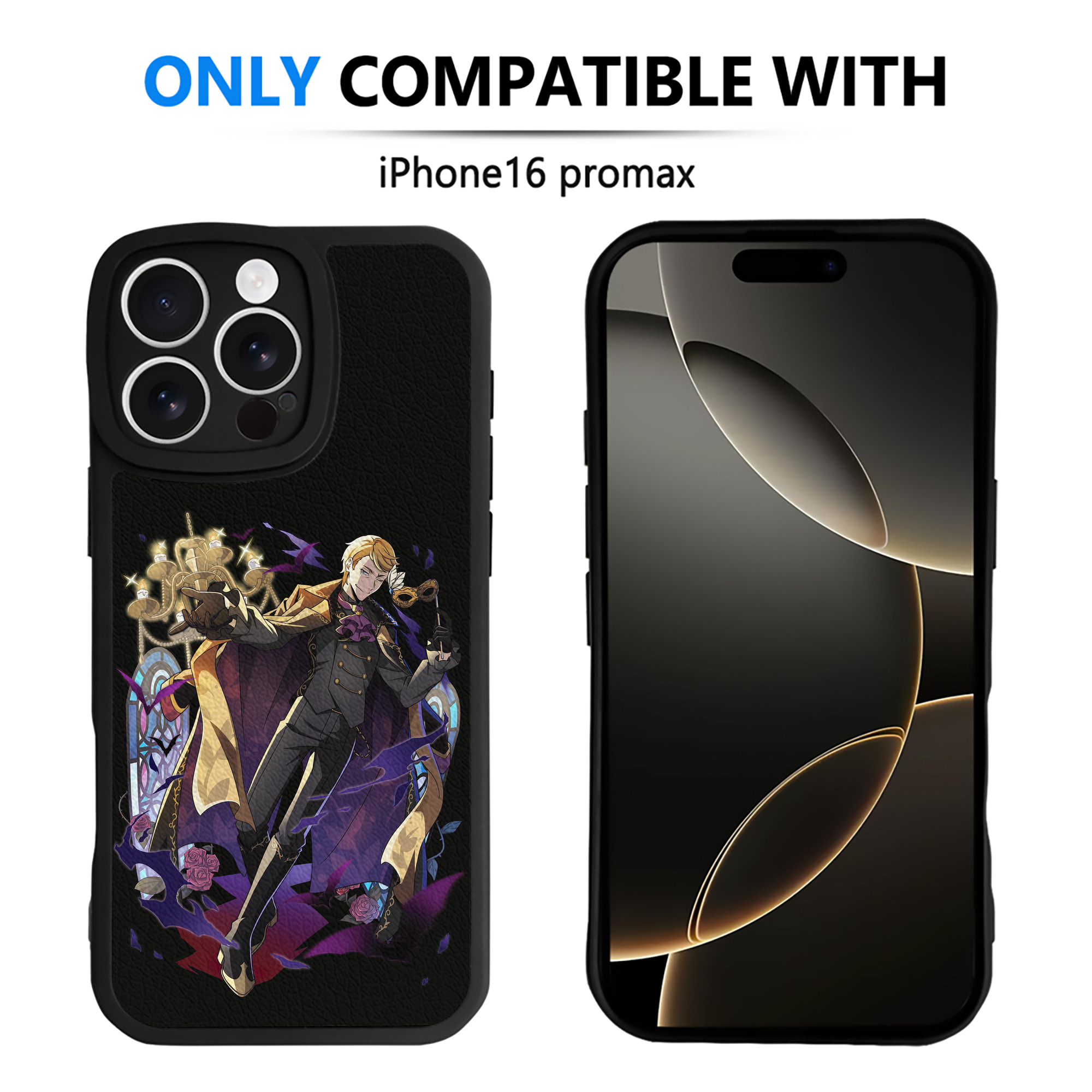 （画像用） 文豪ストレイドッグス Bungo Stray Dogs 【iPhone 16シリーズ対応】シリコンスマホケース（レザー調） 材質：シリコン